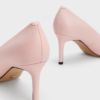 Gabine Leather Tapered Pumps - Pink